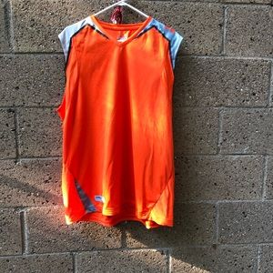 Under Armour Heatgear Orange Mens Tank Top